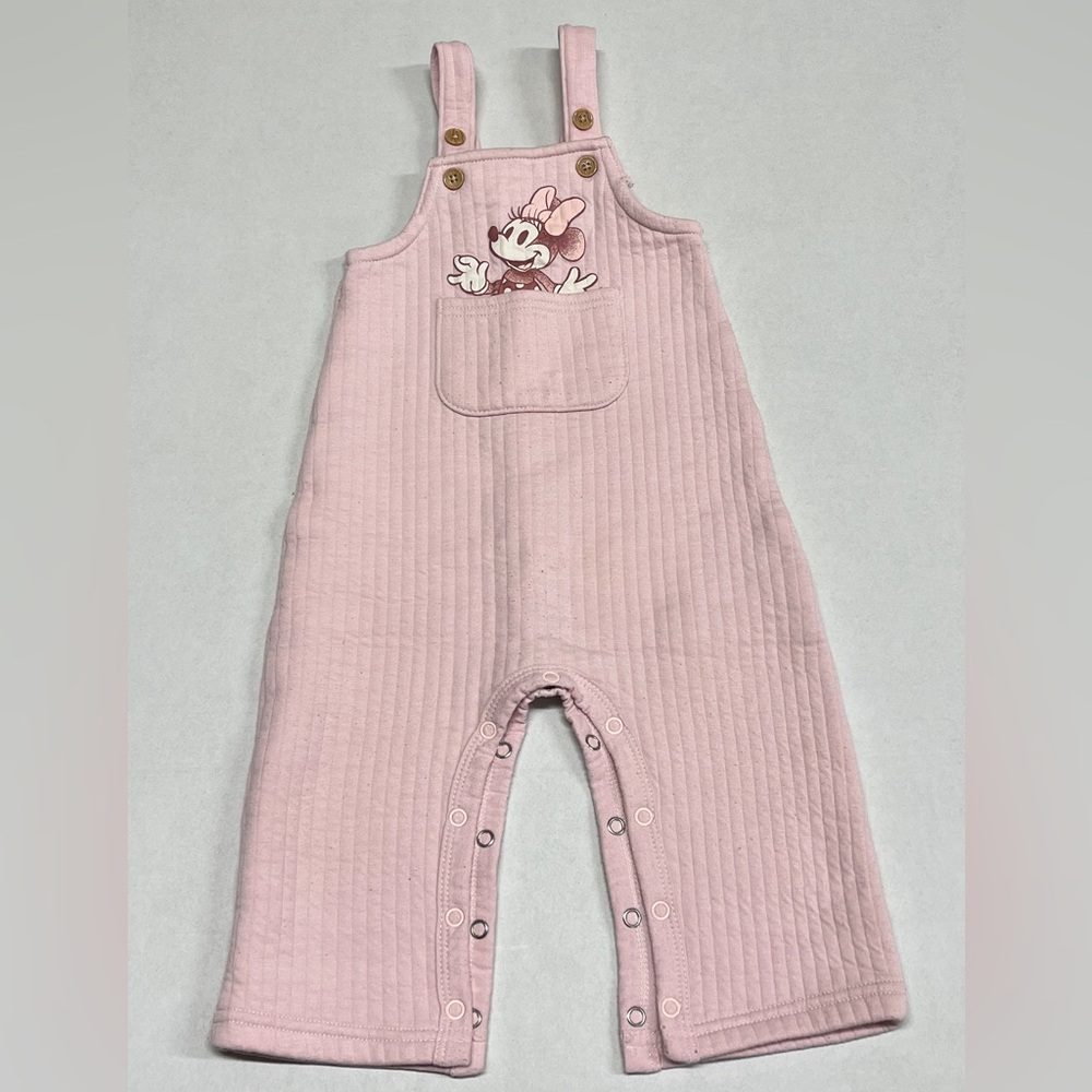 Pink Minnie Mouse Overalls
